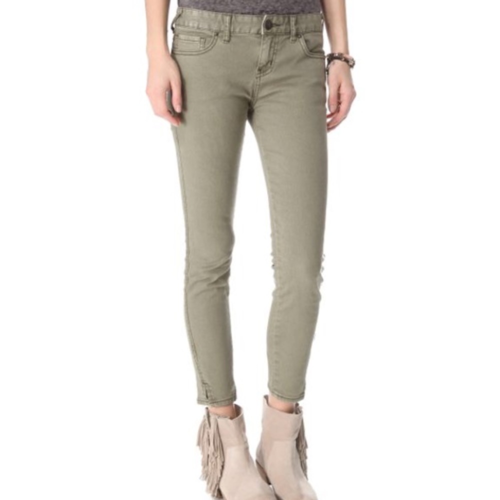 Free people skinny cropped jeans